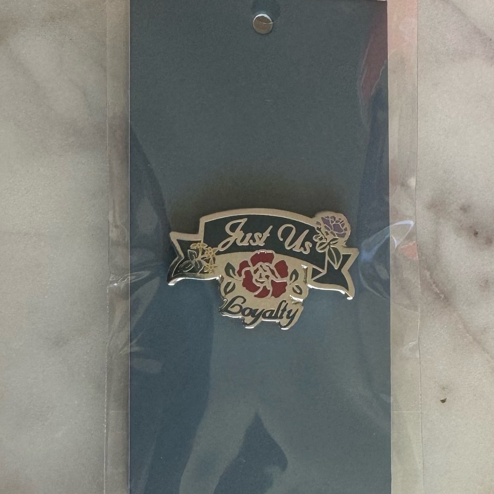Exclusive Kith “Just Us Loyalty” Floral Enamel Pin